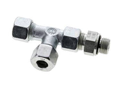 12S & M18x1.5 Zink Plated Steel Right Angle Tee Cutting Fitting with Male Threads 630 bar Adjustable ISO 8434-1