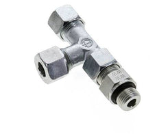 12S & M18x1.5 Zink Plated Steel Right Angle Tee Cutting Fitting with Male Threads 630 bar Adjustable ISO 8434-1