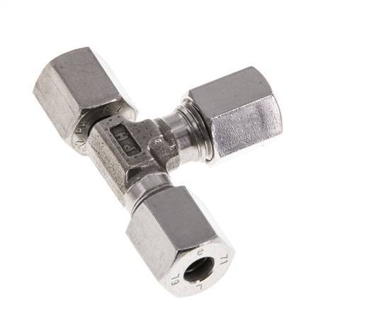 6L Stainless Steel Right Angle Tee Cutting Fitting with Swivel 315 bar Adjustable ISO 8434-1