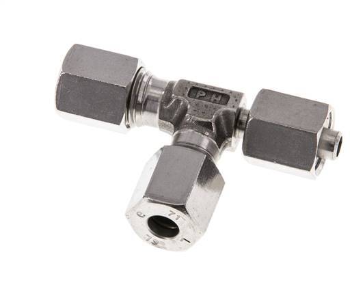 6L Stainless Steel Right Angle Tee Cutting Fitting with Swivel 315 bar Adjustable ISO 8434-1