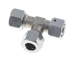 12L Zink Plated Steel Right Angle Tee Cutting Fitting with Swivel 315 bar NBR Adjustable ISO 8434-1