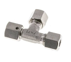 8L Stainless Steel Right Angle Tee Cutting Fitting with Swivel 315 bar FKM Adjustable ISO 8434-1