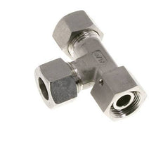 15L Stainless Steel Right Angle Tee Cutting Fitting with Swivel 315 bar FKM Adjustable ISO 8434-1