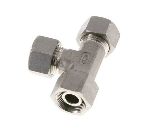 15L Stainless Steel Right Angle Tee Cutting Fitting with Swivel 315 bar FKM Adjustable ISO 8434-1