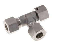 12L Stainless Steel Right Angle Tee Compression Fitting with Swivel 315 bar FKM Adjustable ISO 8434-1