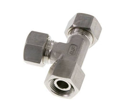 15L Stainless Steel Right Angle Tee Compression Fitting with Swivel 315 bar FKM Adjustable ISO 8434-1