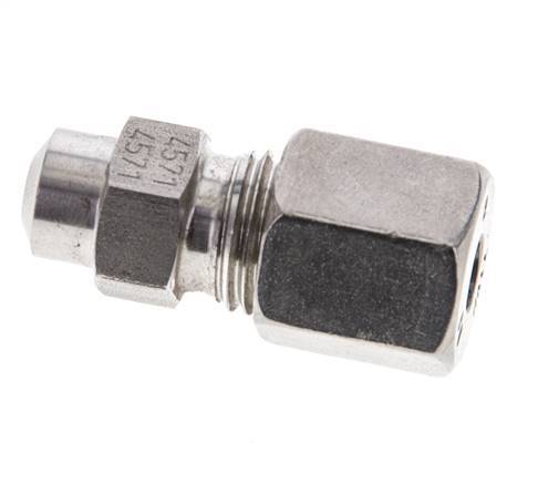 6S & 11mm Stainless Steel Straight Cutting Fitting with Welding End 600 bar ISO 8434-1