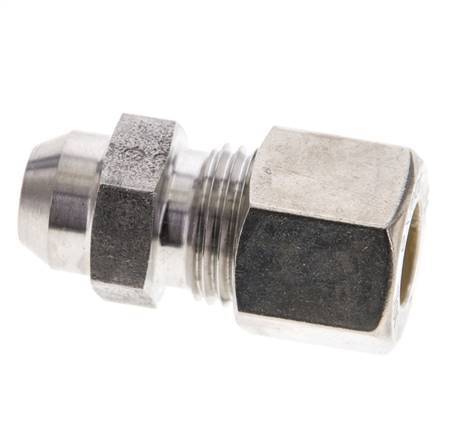 10L & 14mm Stainless Steel Straight Compression Fitting with Welding End 315 bar ISO 8434-1