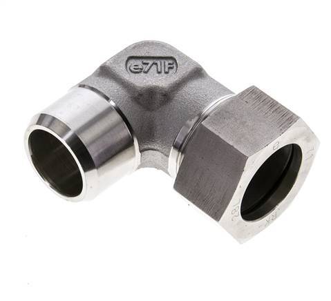 28L & 32mm Stainless Steel Elbow Cutting Fitting with Welding End 160 bar ISO 8434-1