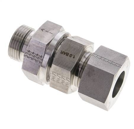 Hydraulic Check Valve Cutting Ring 25S (M36x2) & G1'' Male Stainless Steel 1-250bar (15-3625)psi Tube-Thread ISO 8434-1