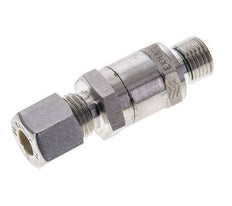 Hydraulic Check Valve Compression Ring 8L (M14x1.5) & G1/4'' Male Stainless Steel 1-250bar (15-3625)psi Tube-Thread ISO 8434-1