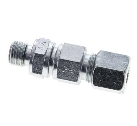 Hydraulic Check Valve Cutting Ring 8S (M16x1.5) & G1/4'' Male Steel 1-400bar (15-5800)psi Thread-Tube ISO 8434-1