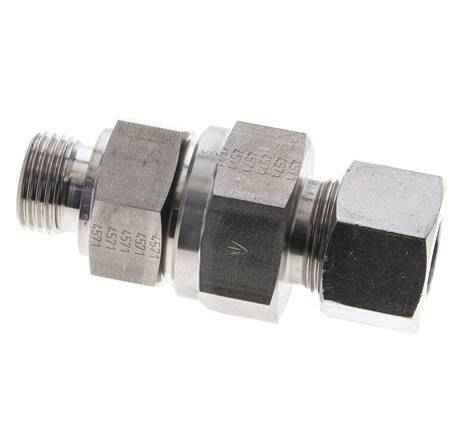 Hydraulic Check Valve Cutting Ring 16S (M24x1.5) & G1/2'' Male Stainless Steel 1-400bar (15-5800)psi Thread-Tube ISO 8434-1