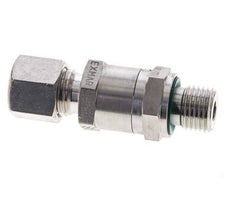 Hydraulic Check Valve Compression Ring 8L (M14x1.5) & G1/4'' Male Stainless Steel 1-250bar (15-3625)psi Thread-Tube ISO 8434-1