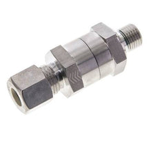 Hydraulic Check Valve Compression Ring 10L (M16x1.5) & G1/4'' Male Stainless Steel 1-250bar (15-3625)psi Thread-Tube ISO 8434-1