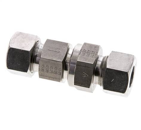 Hydraulic Check Valve Cutting Ring 15L (M22x1.5) Stainless Steel 1-250bar (15-3625)psi ISO 8434-1