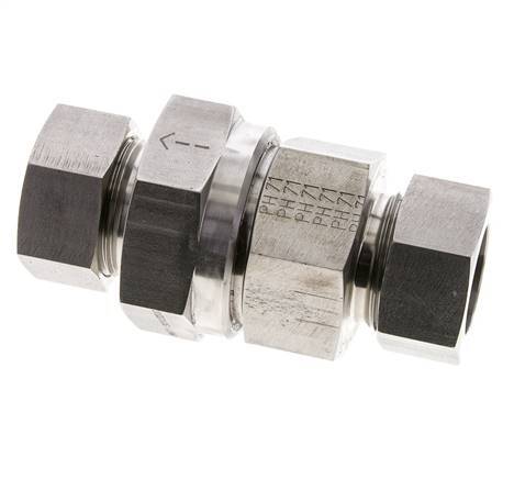 Hydraulic Check Valve Cutting Ring 28L (M36x2) Stainless Steel 1-100bar (15-1450)psi ISO 8434-1