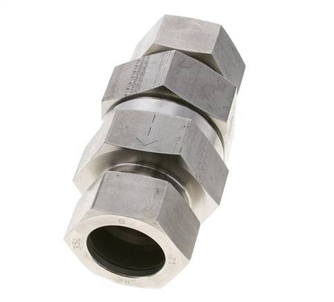 Hydraulic Check Valve Cutting Ring 35L (M45x2) Stainless Steel 1-100bar (15-1450)psi ISO 8434-1