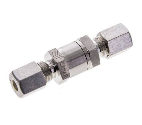 Hydraulic Check Valve Compression Ring 6L (M12x1.5) Stainless Steel 1-250bar (15-3625)psi ISO 8434-1