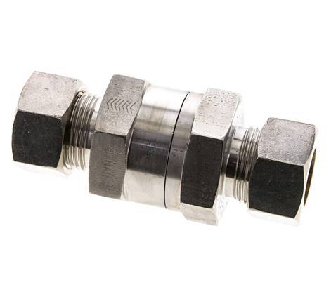Hydraulic Check Valve Compression Ring 22L (M30x2) Stainless Steel 1-160bar (15-2320)psi ISO 8434-1