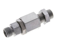 8L Zink plated Steel Ball-Guided Swivel Joint Cutting Fitting Bulkhead 315 bar NBR ISO 8434-1