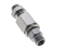 8L Zink plated Steel Ball-Guided Swivel Joint Cutting Fitting Bulkhead 315 bar NBR ISO 8434-1