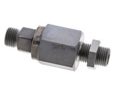 10L Zink plated Steel Ball-Guided Swivel Joint Cutting Fitting Bulkhead 315 bar NBR ISO 8434-1