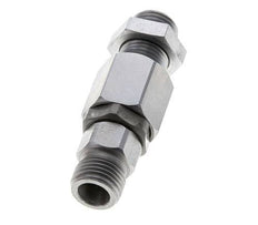 8S Zink plated Steel Ball-Guided Swivel Joint Cutting Fitting Bulkhead 350 bar NBR ISO 8434-1
