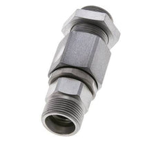 16S Zink plated Steel Ball-Guided Swivel Joint Cutting Fitting Bulkhead 350 bar NBR ISO 8434-1
