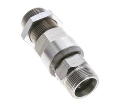 25S Zink plated Steel Ball-Guided Swivel Joint Cutting Fitting Bulkhead 350 bar NBR ISO 8434-1