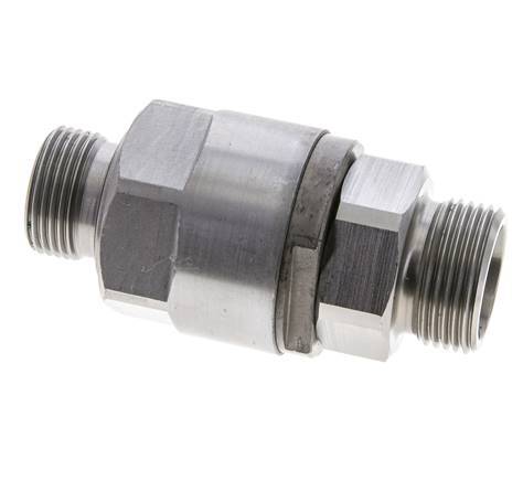 20S & G3/4'' Zink plated Steel Ball-Guided Swivel Joint Cutting Fitting with Male Threads DN 16350 bar NBR ISO 8434-1