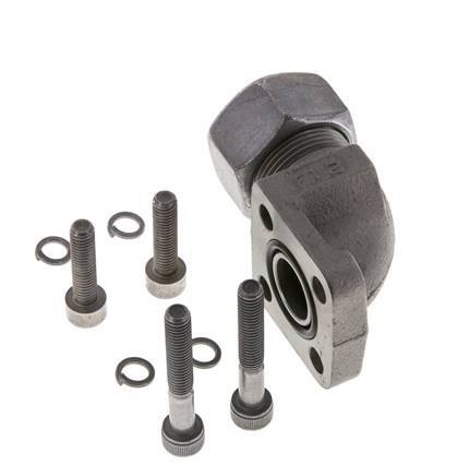 LK 35 Elbow Pump Flange Malleable cast iron with 18L (M26x1.5)