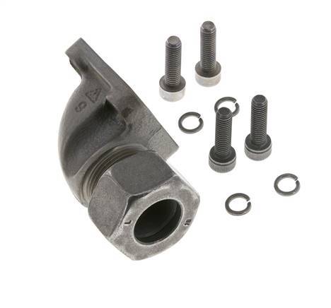 LK 40 Elbow Pump Flange Malleable cast iron with 18L (M26x1.5)