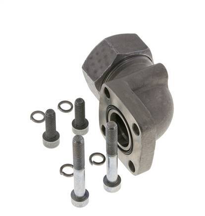 LK 55 Elbow Pump Flange Malleable cast iron with 35L (M45x2)
