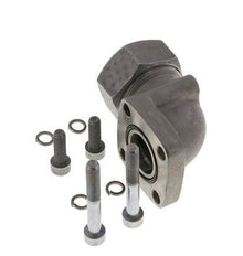 LK 55 Elbow Pump Flange Malleable cast iron with 35L (M45x2)