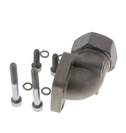 LK 55 Elbow Pump Flange Malleable cast iron with 35L (M45x2)
