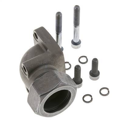 LK 55 Elbow Pump Flange Malleable cast iron with 35L (M45x2)