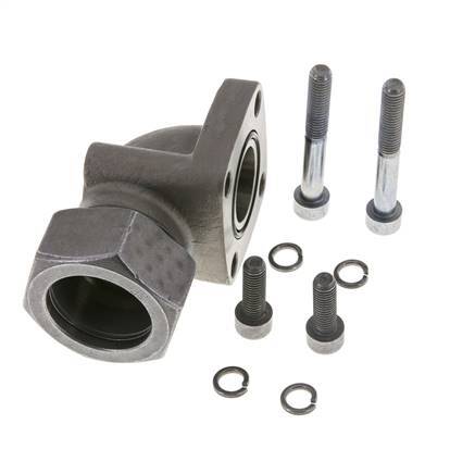 LK 55 Elbow Pump Flange Malleable cast iron with 35L (M45x2)
