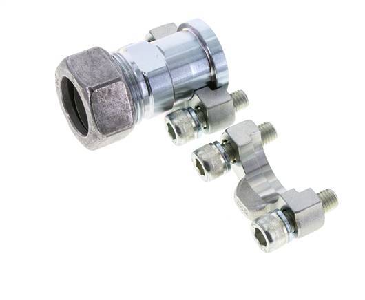 3/4'' SAE Flange 3000 PSI Steel with 28L (M36x2) ISO 6162-1