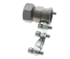 1-1/4'' SAE Flange 3000 PSI Steel with 35L (M45x2) ISO 6162-1