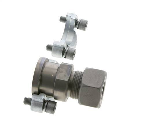 1-1/4'' SAE Flange 3000 PSI Steel with 25S (M36x2) ISO 6162-1