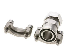 1'' SAE Flange 3000 PSI Stainless Steel with 28L (M36x2) ISO 6162-1
