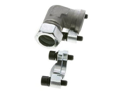 1'' Elbow SAE Flange 3000 PSI Steel with 28L (M36x2) ISO 6162-1