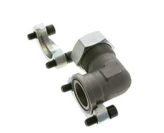 1-1/2'' Elbow SAE Flange 3000 PSI Steel with 42L (M52x2) ISO 6162-1