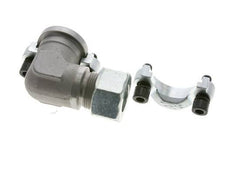 1-1/4'' Elbow SAE Flange 3000 PSI Steel with 25S (M36x2) ISO 6162-1