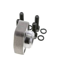 3/4'' SAE Flange 6000 PSI Plain Steel with G1/2'' Female Threads ISO 6162-2