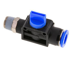 3/2-Way Shut-Off Hand Valve 12 mm - R3/8'' Plastic/Brass Tube-side venting