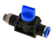 3/2-Way Shut-Off Hand Valve 8 mm - G1/8'' Plastic/Brass Thread-side venting