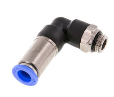 Push-In Fitting 10mm & G1/4'' Male Auto Shut-Off Elbow Brass/PBT 0-10bar (0-145psi)
