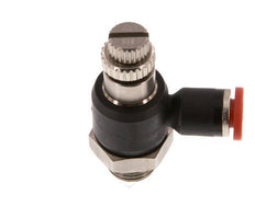 Flow Control Silencer Meter-In Elbow 4 mm - G1/8'' Brass/PA 66